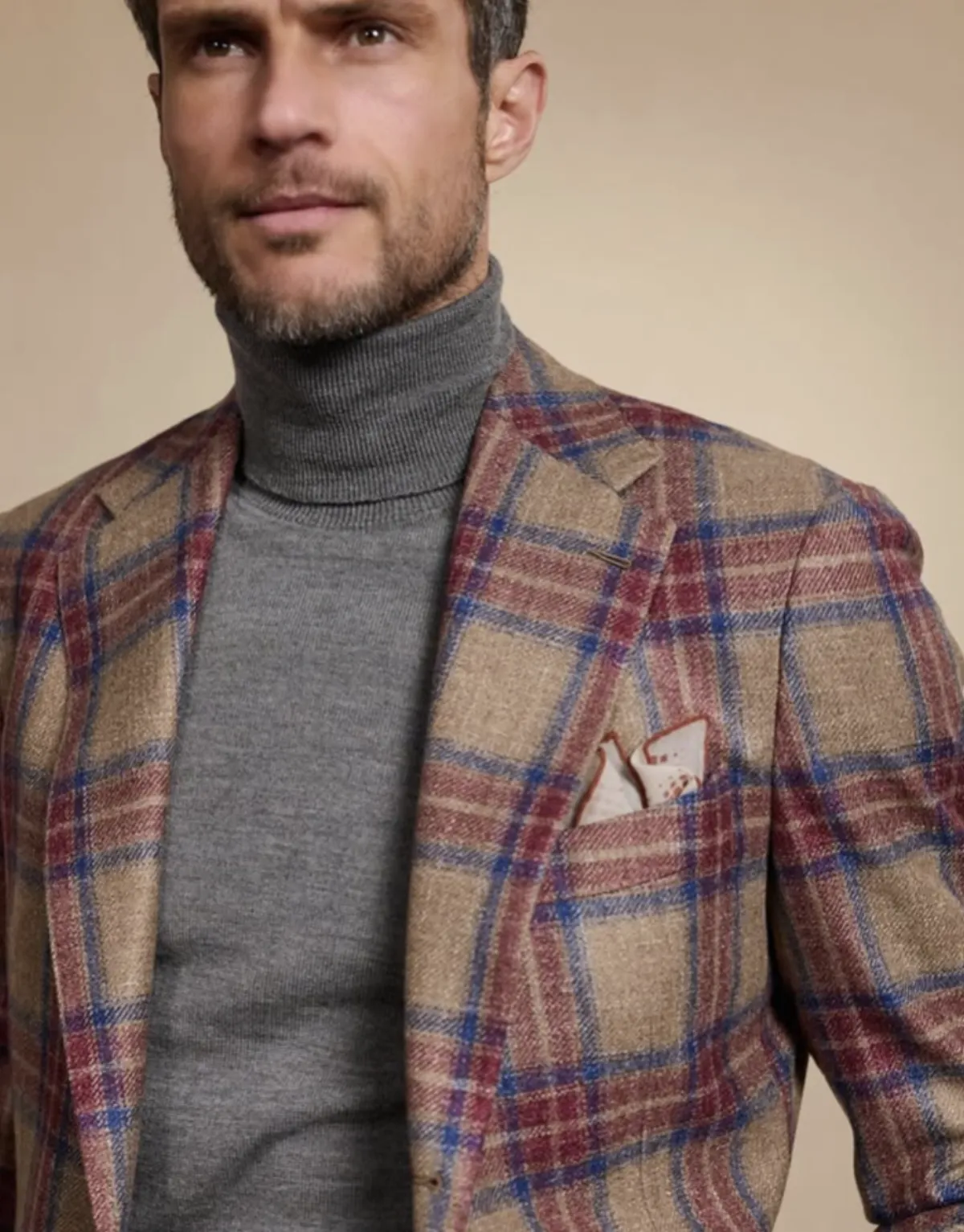 Custom tweed suit fabric and tailoring details detail 2 by Bespoke By CB Miami