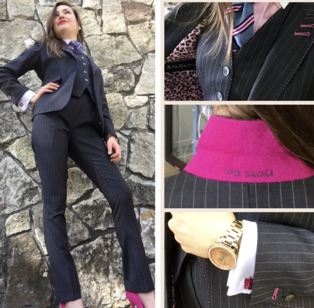 Women's custom suit and tailored clothing by Bespoke By CB Miami