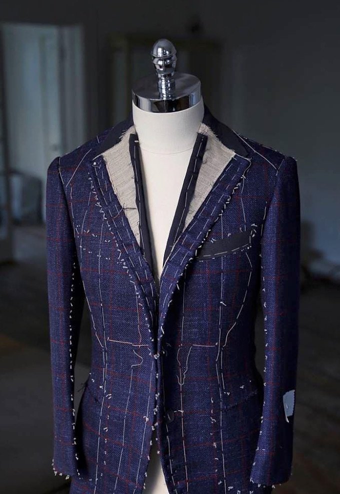 Bespoke suit details — custom clothing craftsmanship at Bespoke By CB Miami