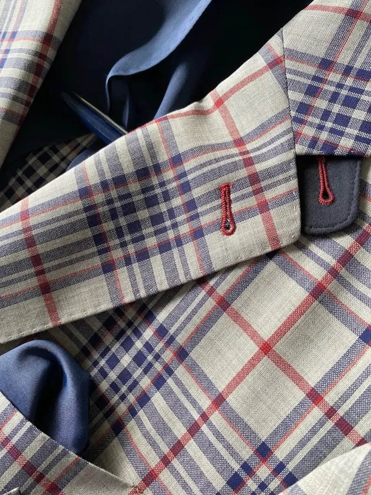 Custom Suit Measuring And Fabric Selection At Bespoke Cb Miami custom menswear detail by Bespoke By CB Miami