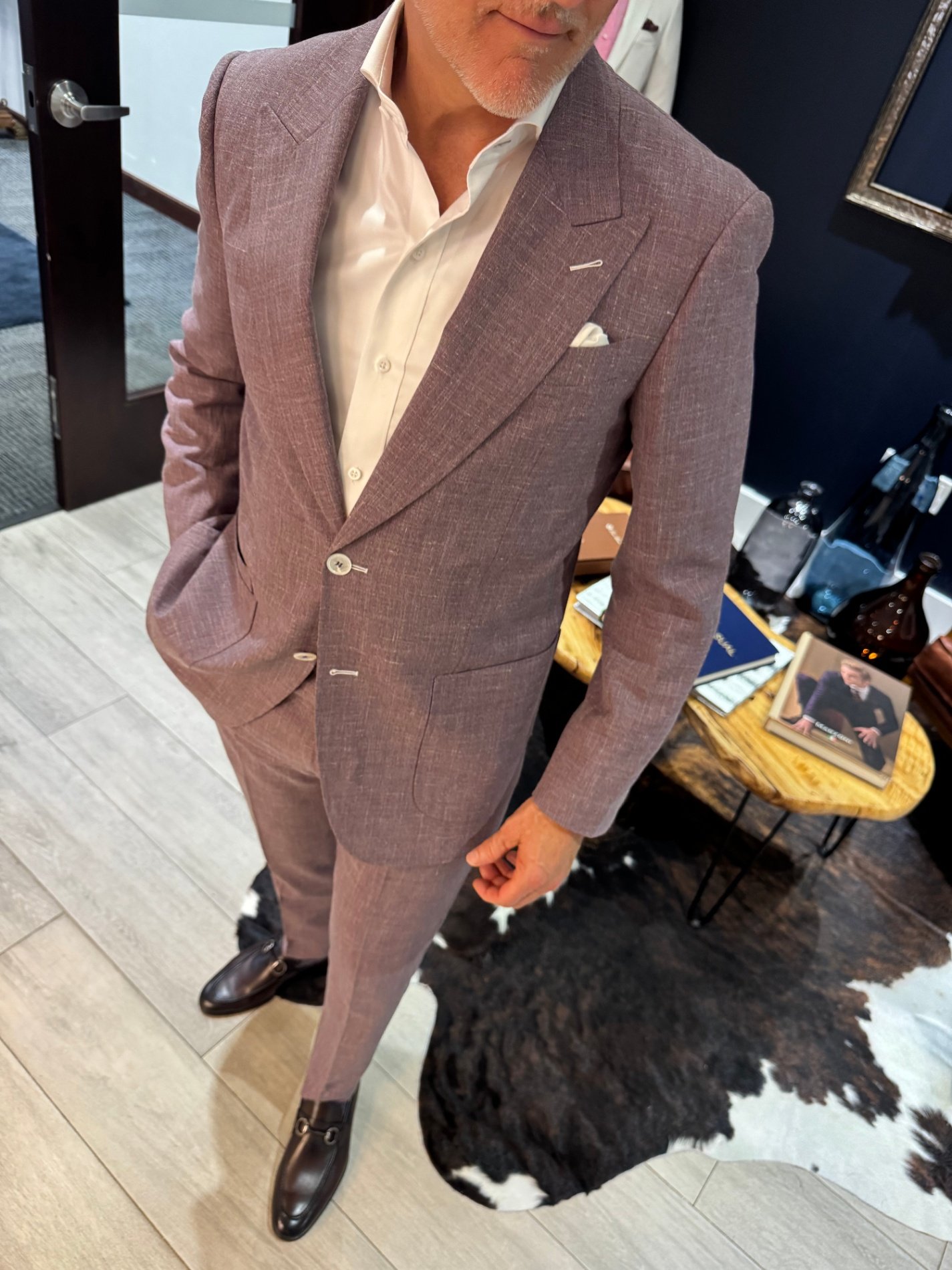 Bespoke suit construction process