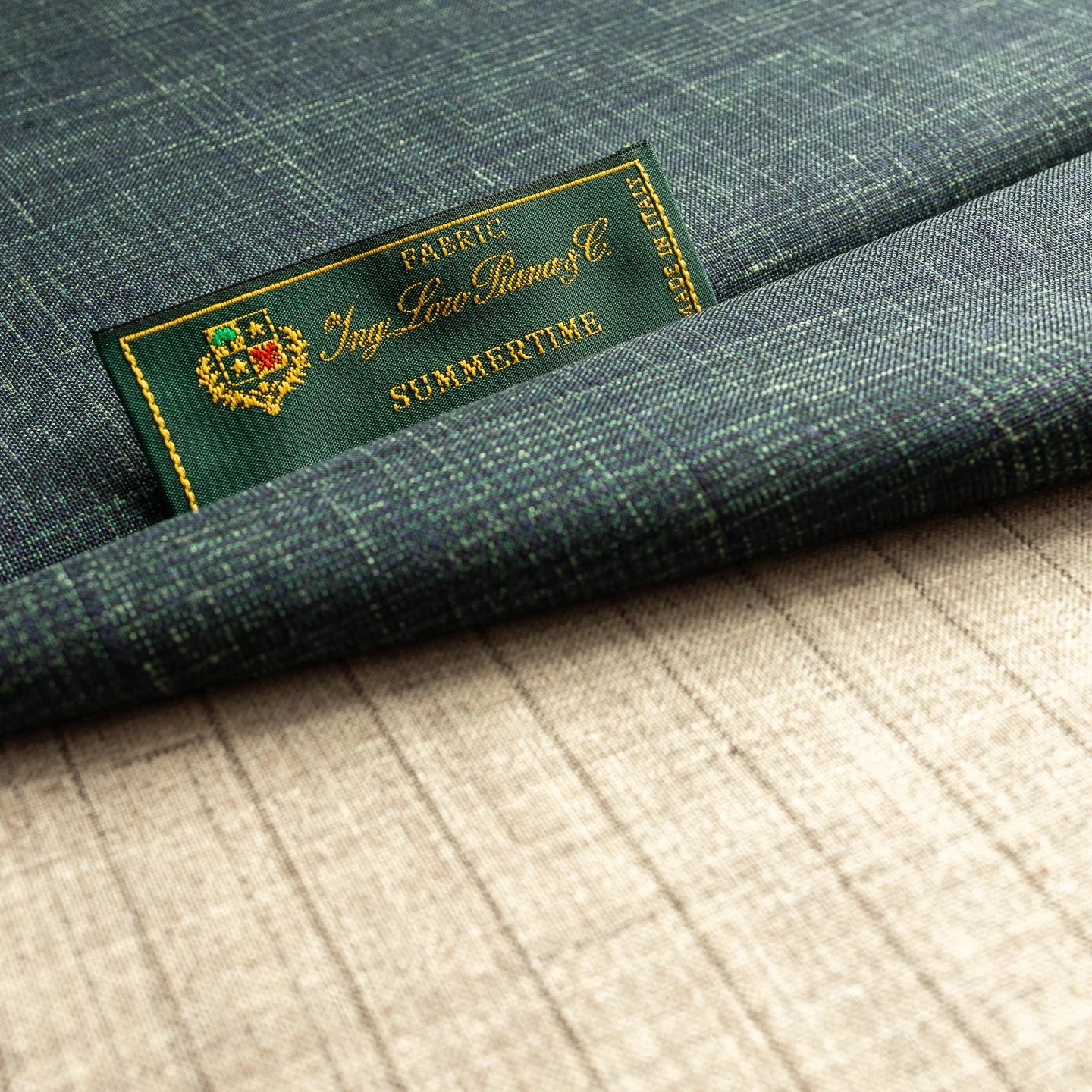 Loro Piana luxury fabric swatches for custom tailoring