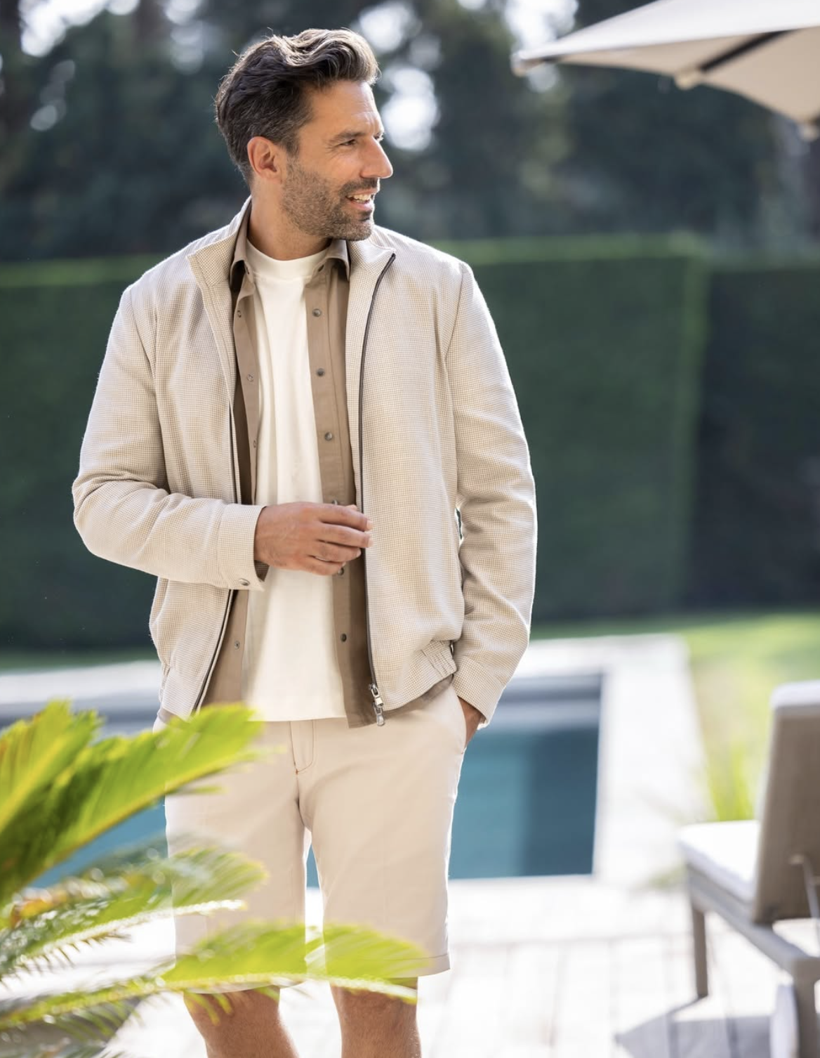 Custom plaid bomber jacket as a statement piece by Bespoke By CB Miami