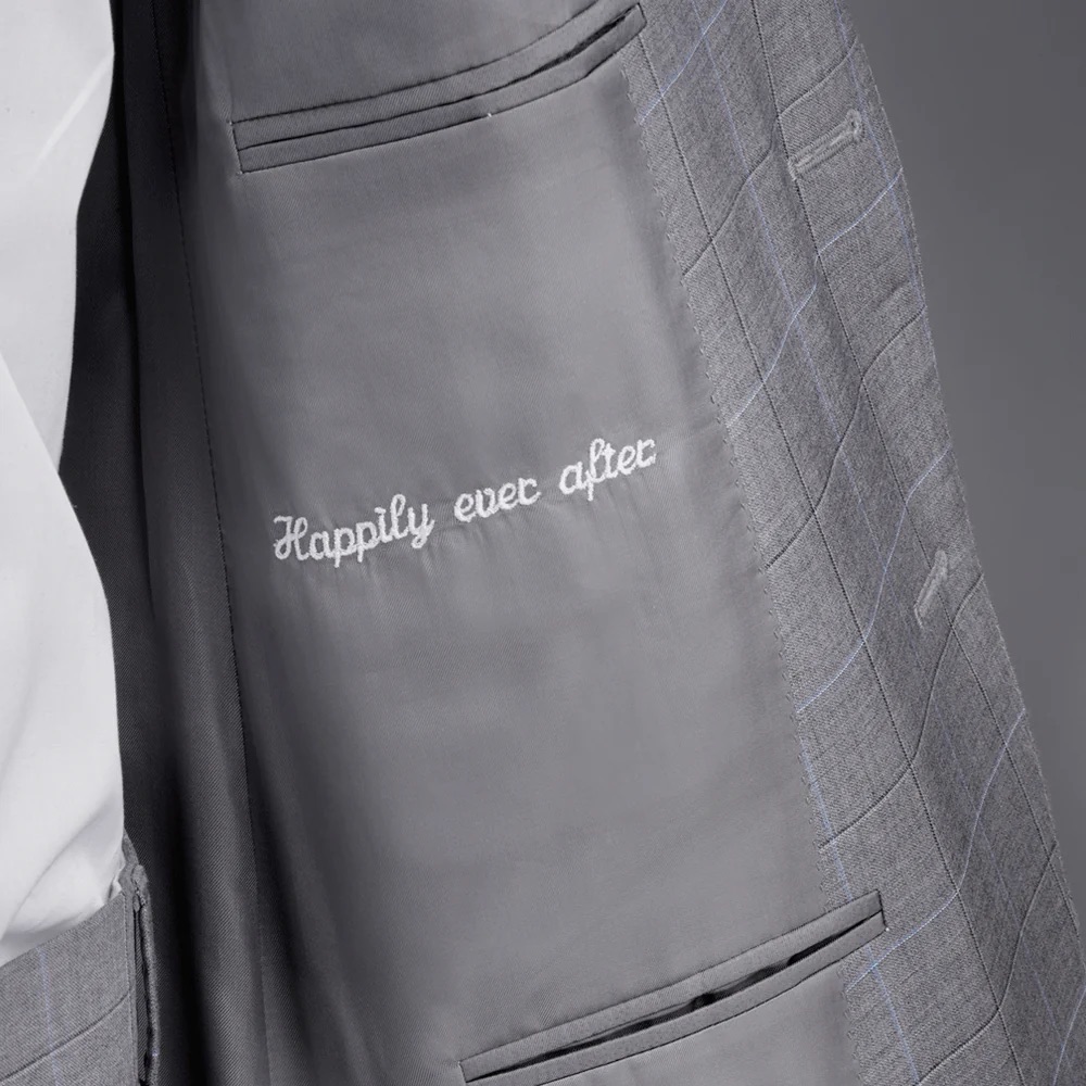 Custom wedding suit styling for South Florida grooms detail 3 by Bespoke By CB