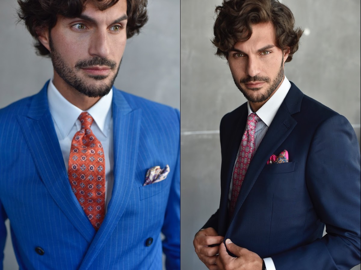 Custom suit lapel style detail by Bespoke By CB Miami