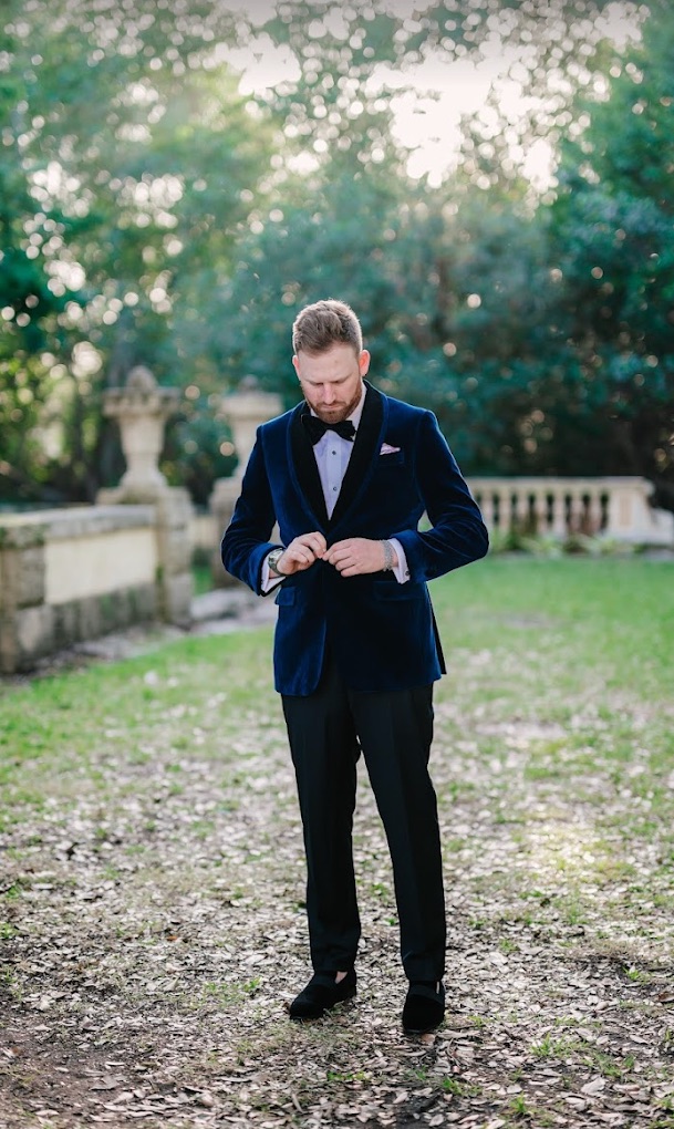 Custom tuxedo and black tie formalwear by Bespoke By CB Miami