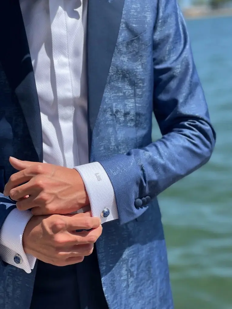Measuring And Fitting Process At Bespoke Cb For A Custom Suit custom menswear detail detail 2 by Bespoke By CB Miami
