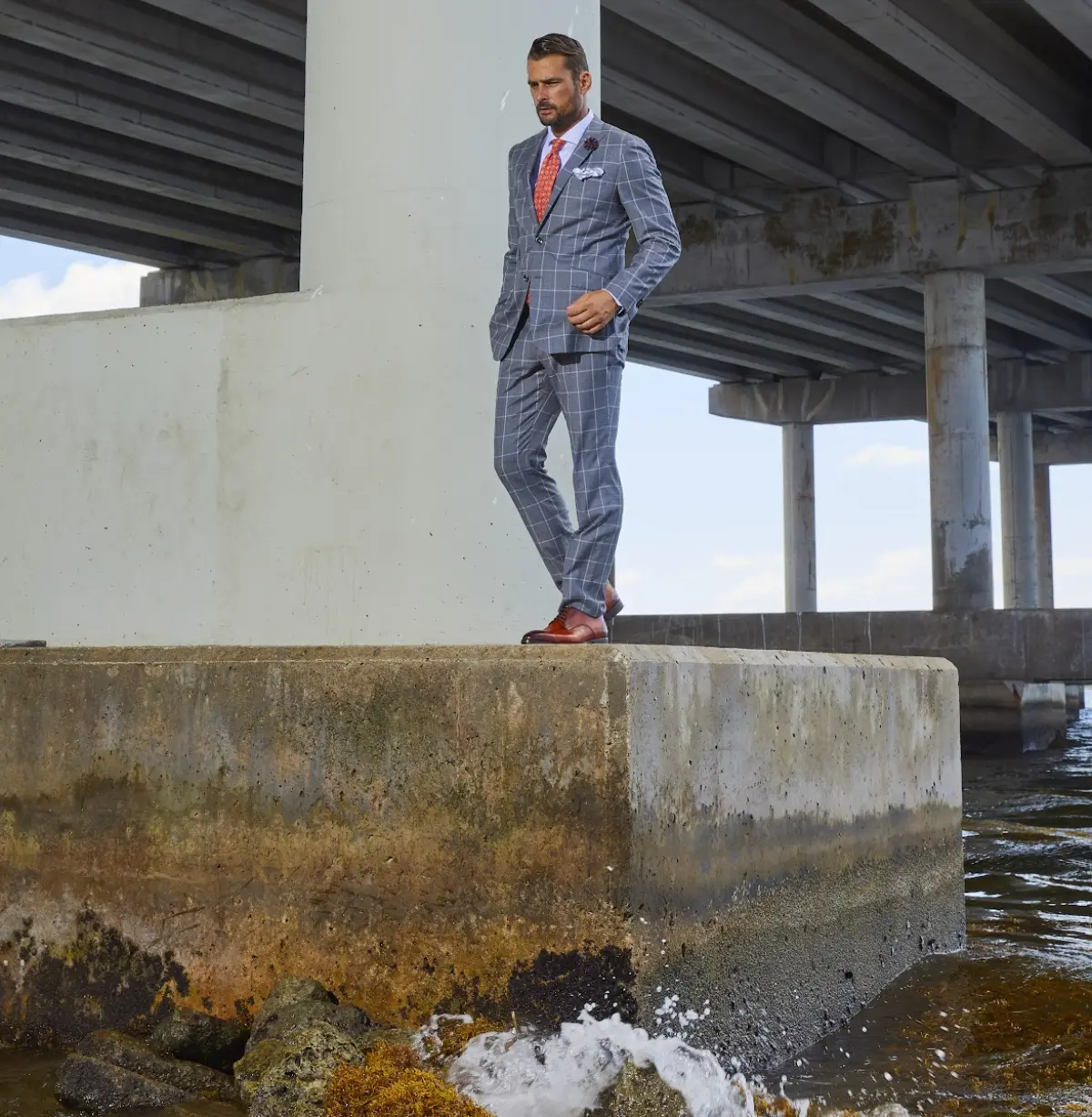 Professional Clothier Taking Measurements For Custom Suit custom menswear detail by Bespoke By CB Miami