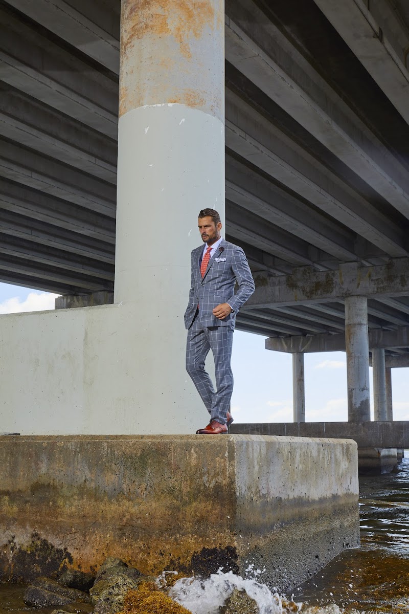 Custom wedding suit styling for South Florida grooms detail 2 by Bespoke By CB
