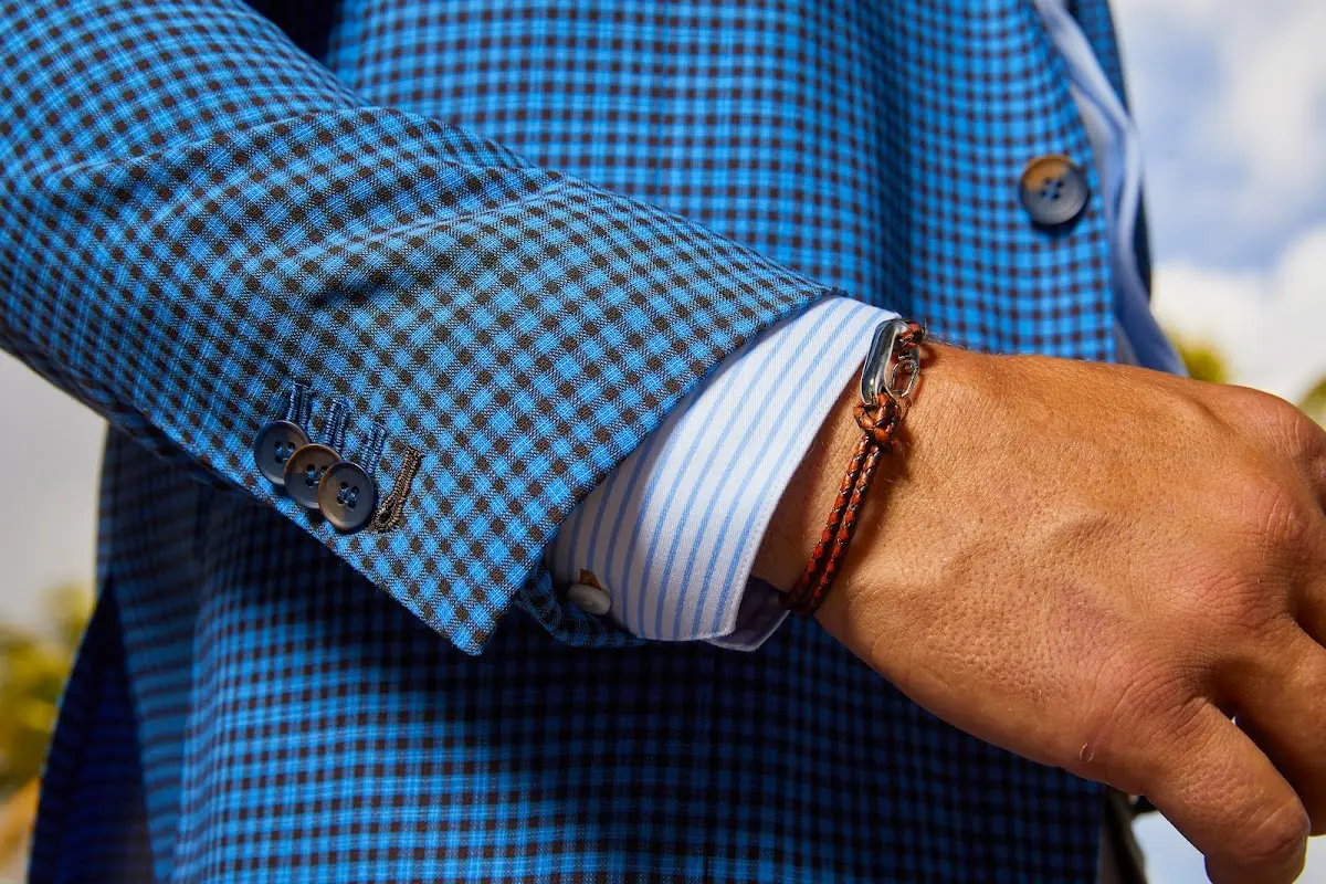 Custom Sport Coat With Refined Italian Inspired Construction By Bespoke Cb Miami custom menswear detail by Bespoke By CB.