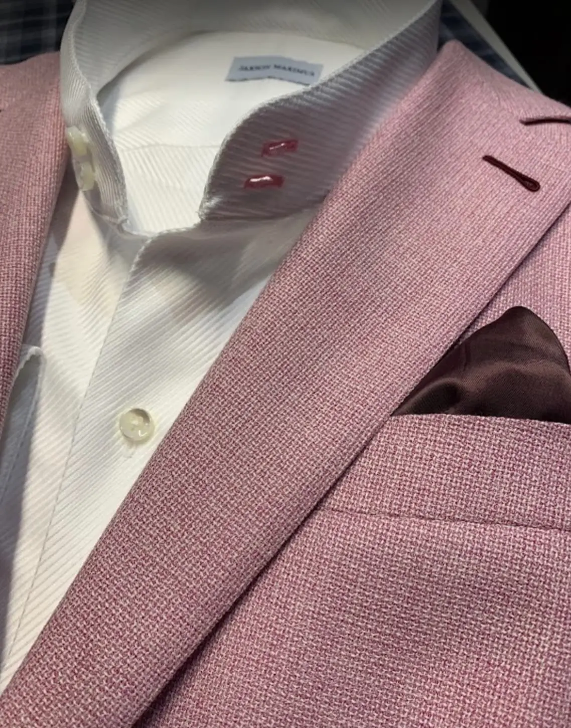 Custom Bespoke Blazer custom menswear detail detail 2 by Bespoke By CB Miami