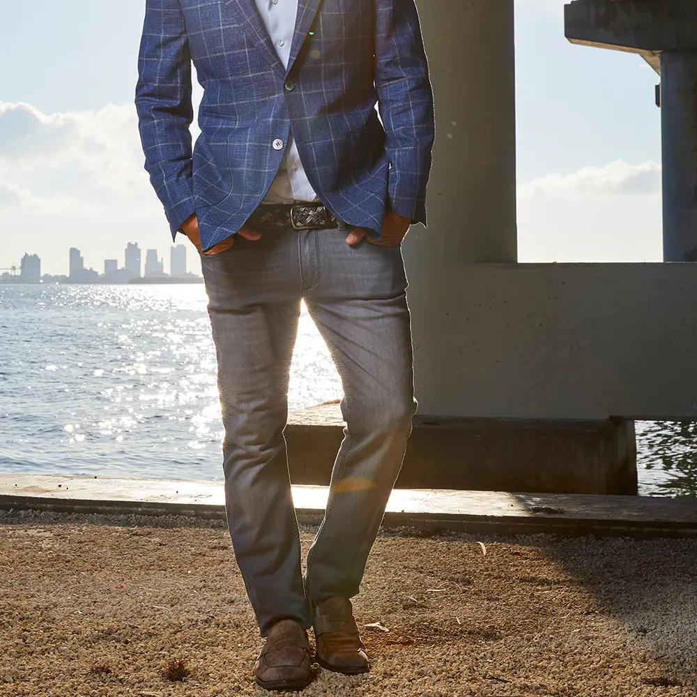 Paige Jeans Christian Boehm custom menswear detail detail 6 by Bespoke By CB Miami