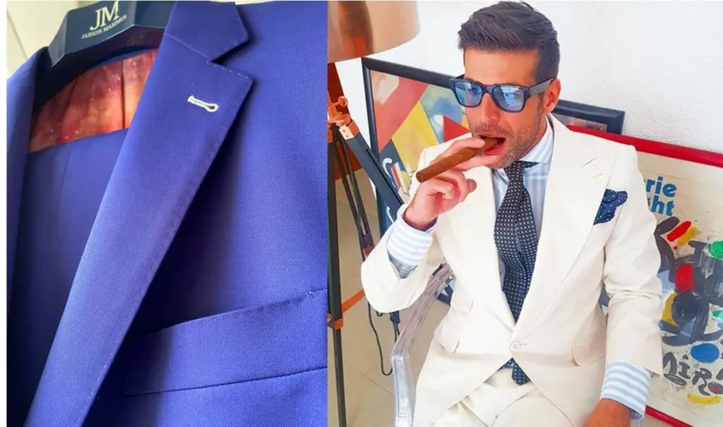 Summer Suits Cloth custom menswear detail detail 2 by Bespoke By CB Miami
