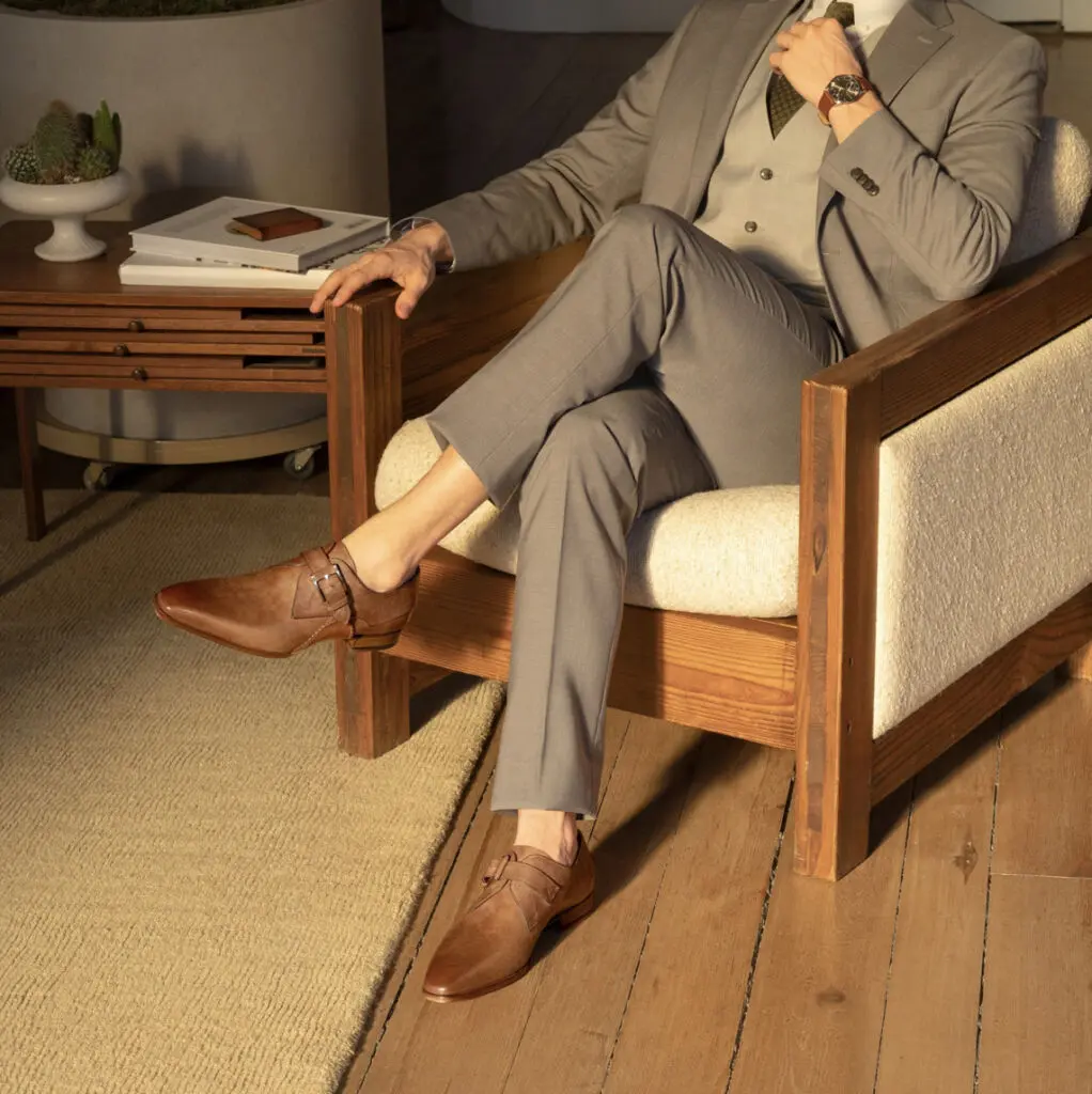 Formal dress shoes paired with custom menswear detail 2 by Bespoke By CB Miami