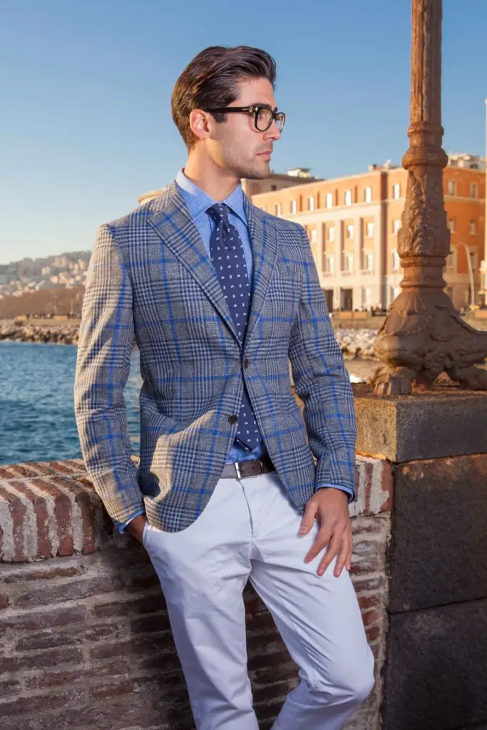 Custom dress shirt fit and fabric detail by Bespoke By CB Miami