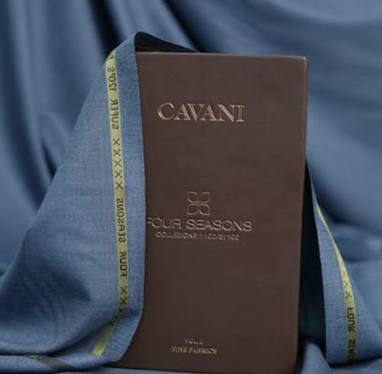 Cavani Four Seasons Collection fabric sample book open view